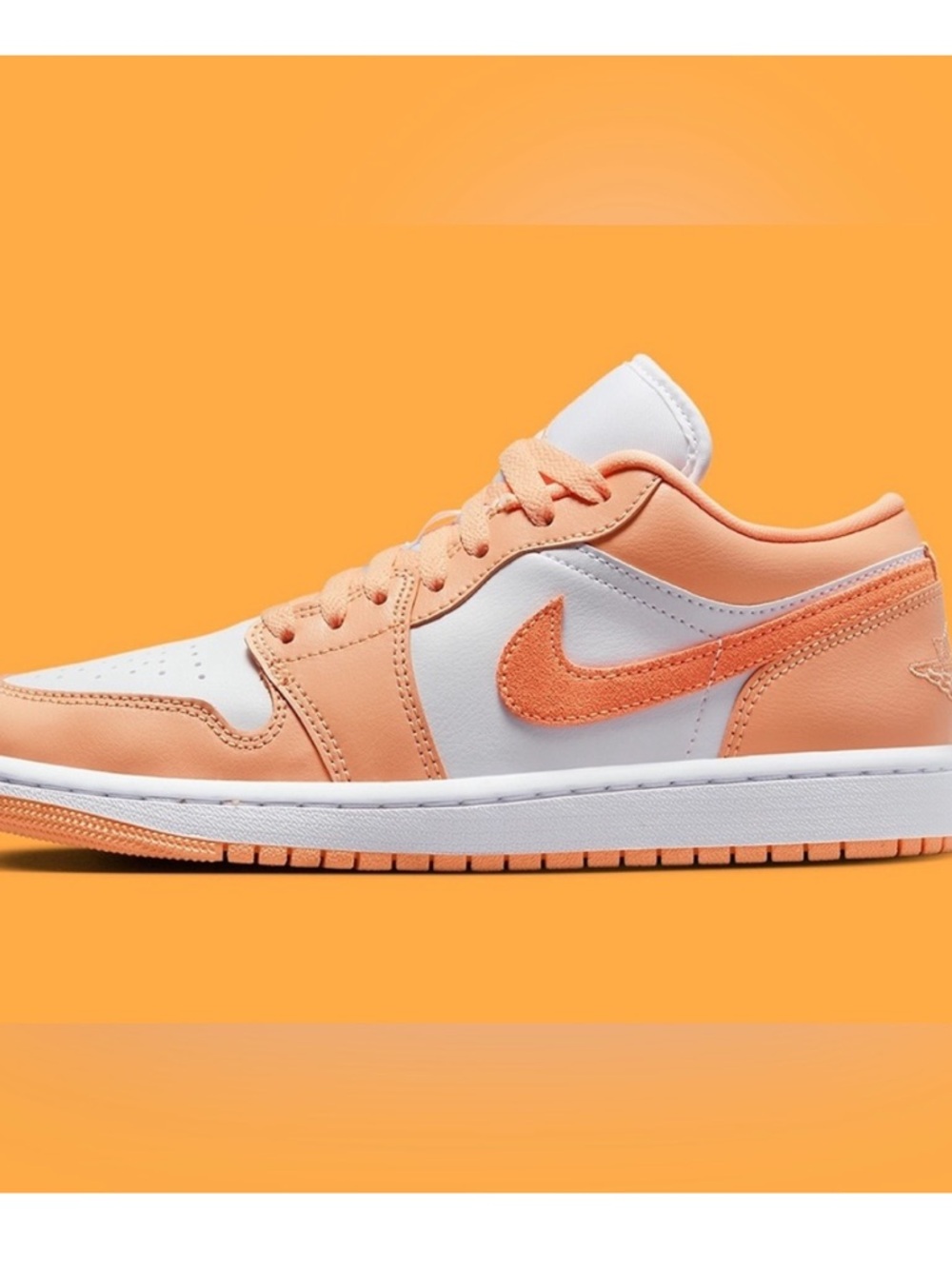 Nike Women's Air Jordan 1 Low 'Sunset Haze' Bright Citrus DC0774 801 Size 9 - Picture 8 of 8